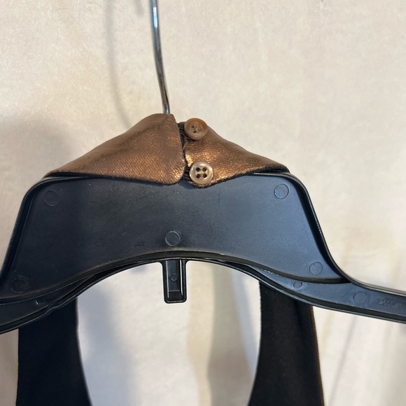 🤎❤️‍🔥Zara Metallic Bronze STUNNING Halterneck Midi Dress🤎❤️‍🔥SZ XS-NWT - Picture 16 of 16